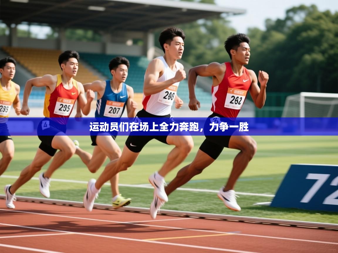 运动员们在场上全力奔跑,力争一胜 运动员们在场上全力奔跑,力争一胜