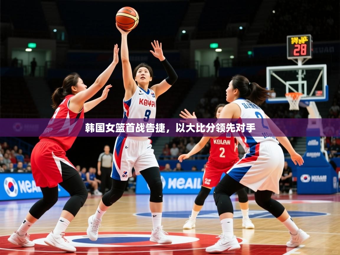 韩国女篮首战告捷，以大比分领先对手